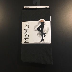 NWT Memoi women’s tights set of 2 size S